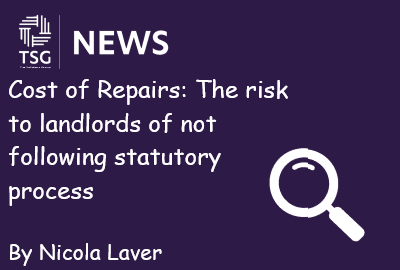 Cost of Repairs The risk to landlords