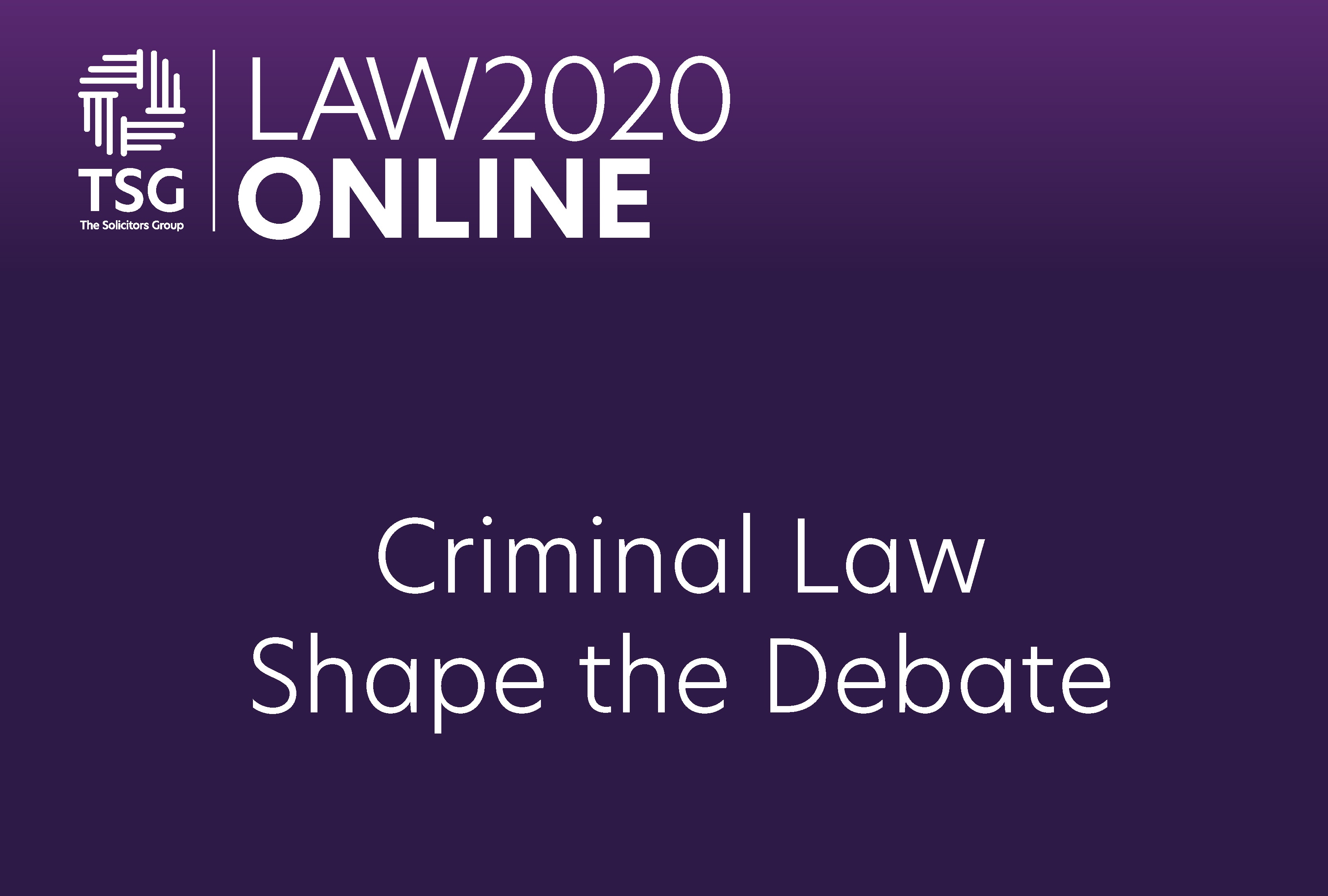 Criminal Law Shape the Debate