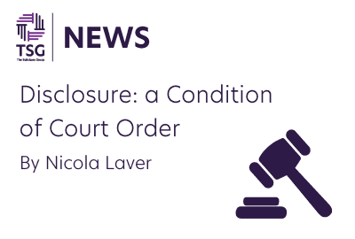 Disclosure a Condition of Court Order