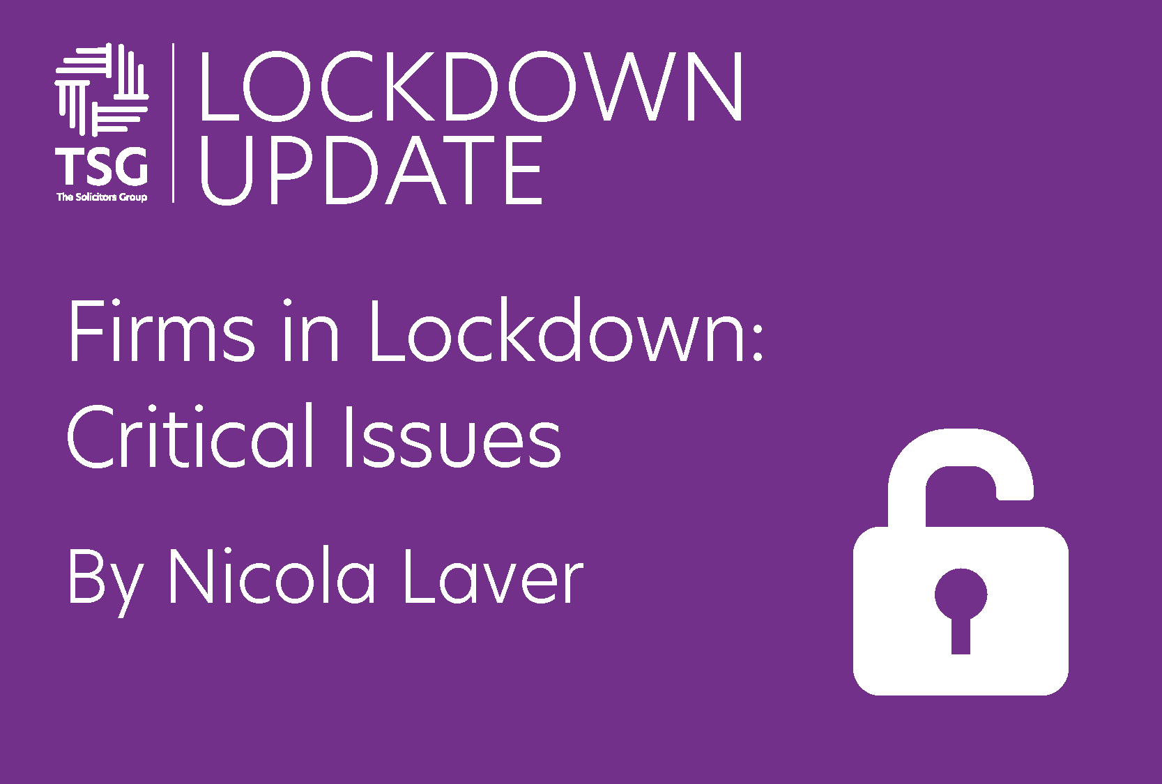 Firms in lockdown