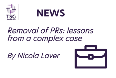 Removal of P Rs lessons from a complex case